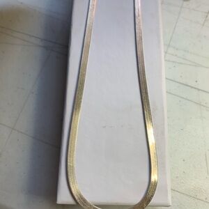 Elegant 925 Silver Herringbone Necklace